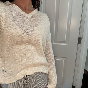 Roxy white cotton sweater